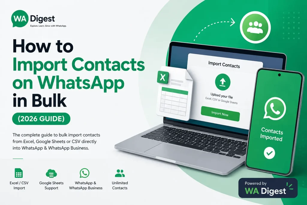 How to Import Contacts on WhatsApp in Bulk